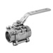 General Purpose Three Piece Ball Valves,3 pc,V-105MS, 3 Piece Ball Valves, Full Bore,ISO Mounted,1000/800 psi